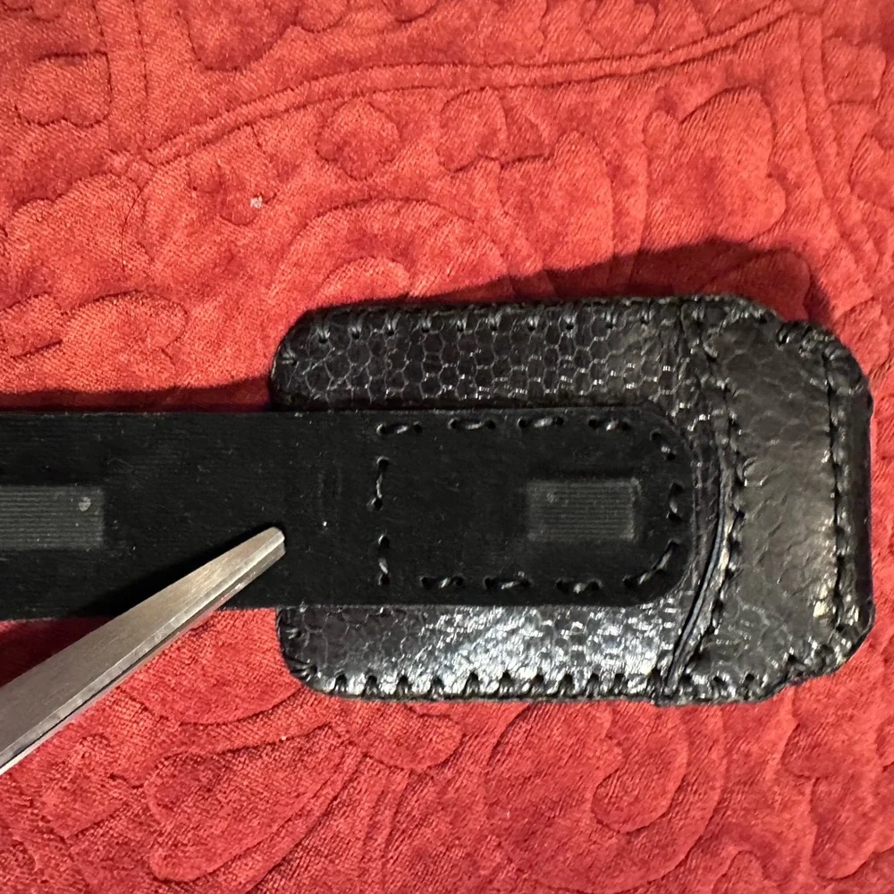 Black Leather credit Card Holder/Money clip Handcrafted